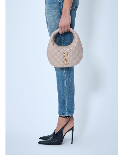 Saint Laurent Blue Icarino Quilted Nappa Handbag