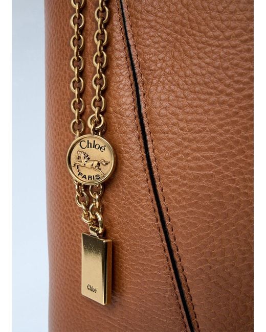 Chloé Brown Small Spin Handbag