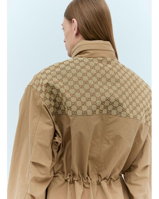 Gucci Natural Gg Ripstop Coat for men