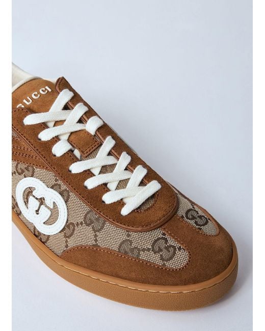 Gucci White Interlocking G Sneakers