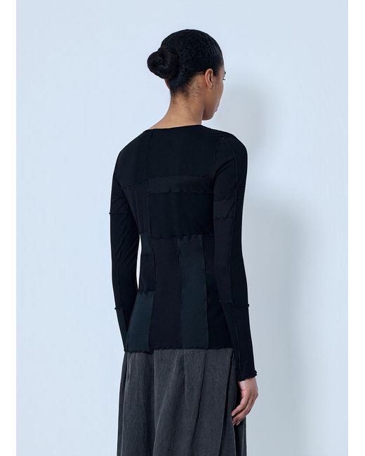 Limi Feu Blue Patchwork Long T-shirt