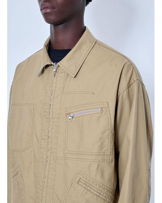Comme des Garçons Natural Zip-Front Utility Jacket for men