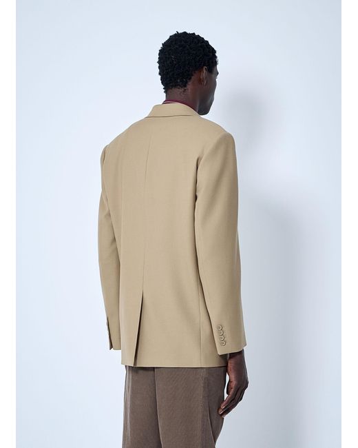 Saint Laurent Natural Yves Wool Blazer for men