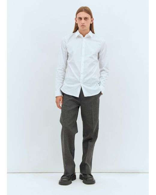 Miu Miu Gray Marled Wool Pants for men