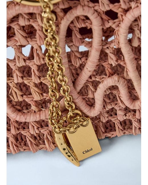 Chloé Multicolor Chloé Small Summer Banana East-West Tote Bag