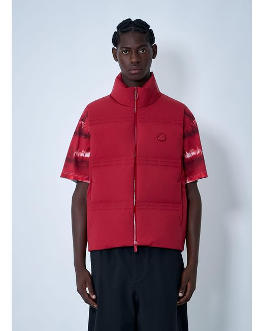Moncler x A$AP ROCKY Red Moncler X A$ap Rocky Matte Sparky Vest for men