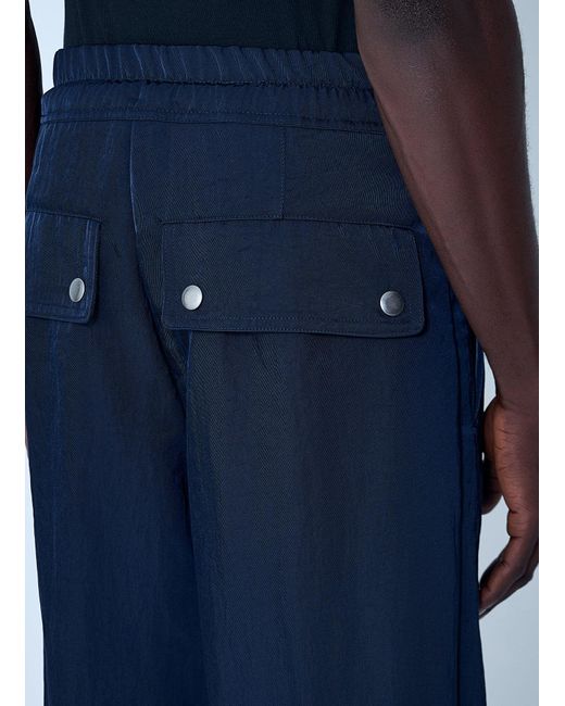 Dries Van Noten Blue Drawstring Pants for men