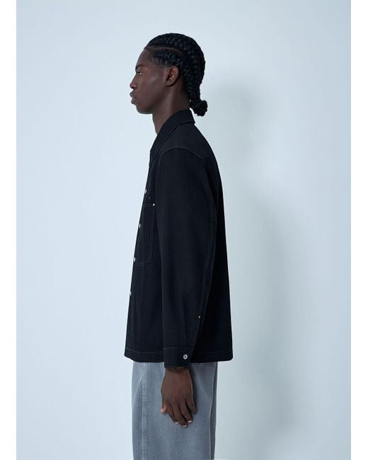 Lemaire Blue Workwear Overshirt for men