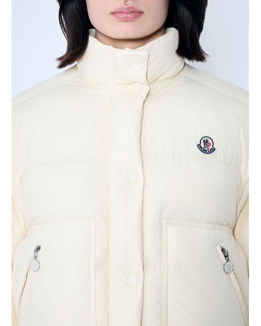 Moncler White Selle 2-In-1 Short Down Jacket