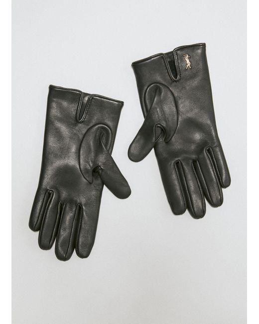 Saint Laurent Black Cassandre Short Gloves