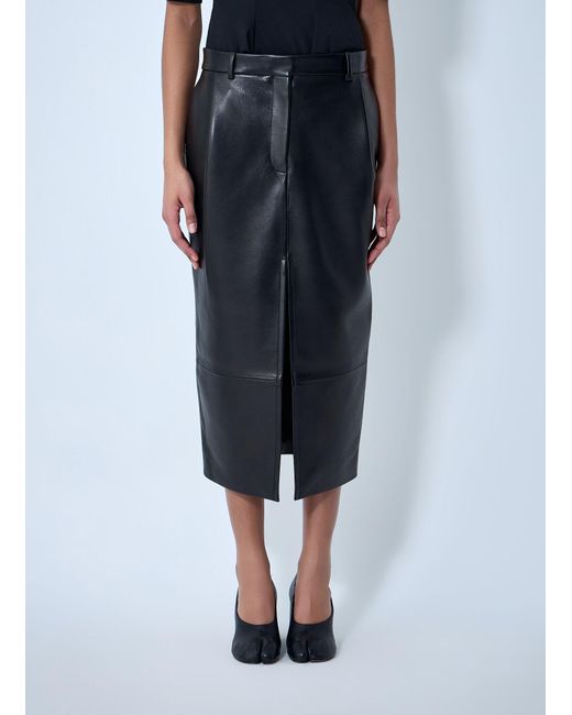 Khaite Blue Anden Midi Skirt