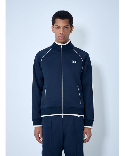 Wales Bonner Blue Motion Track Jacket for men