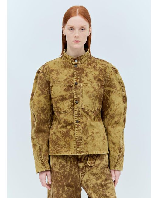 Lemaire Brown Balloon Sleeve Jacket