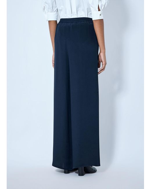 Max Mara Blue Wide-Leg Trousers