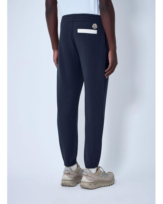 Moncler Blue Logo Motif Track Pants for men