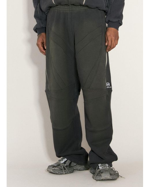 Balenciaga Black Biker Track Pants for men