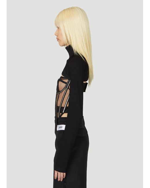 Dolce & Gabbana Black Kim High Neck Bolero