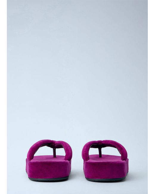 Balenciaga White Jet Lag Thong-Strap Sandals
