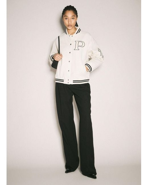 Prada Natural Canvas Bomber Jacket