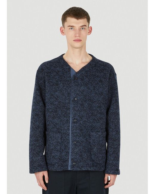 Engineered Garments Knit Cardigan in Blue for Men | Lyst