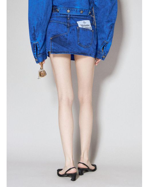 Vivienne Westwood Blue Foam Mini Skirt