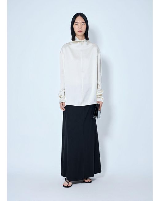 Totême White Slouch-Neck Blouse