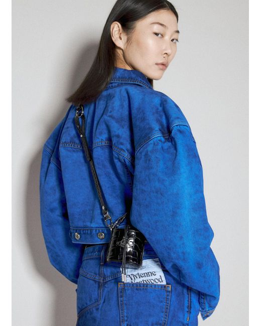 Vivienne Westwood Blue Mini Daisy Shoulder Bag