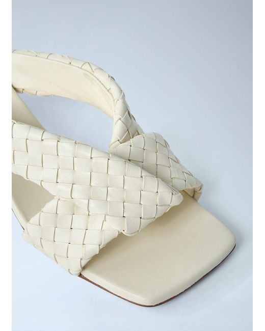 Bottega Veneta Blue Riva Mule Sandals