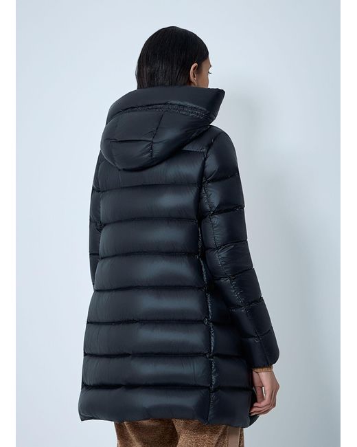 Moncler Blue Suyenne Hooded Down Jacket