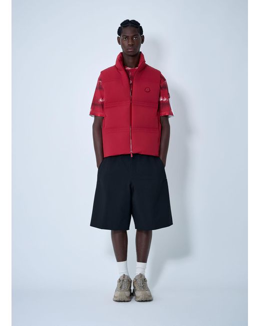 Moncler x A$AP ROCKY Red Moncler X A$ap Rocky Matte Sparky Vest for men