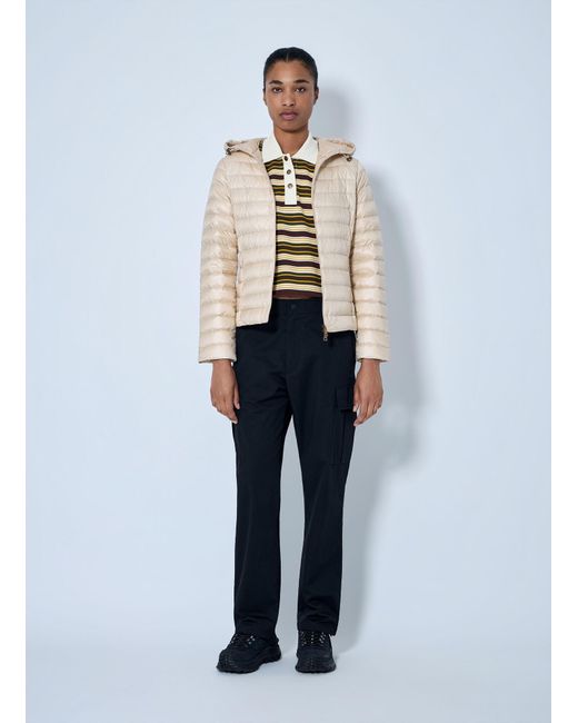 Moncler Natural Igelhood Short Down Jacket