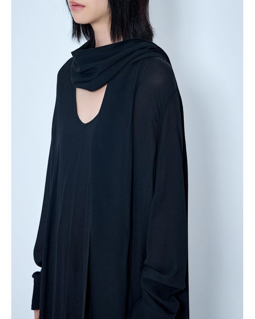 Totême Blue Rounded Neckline Dress