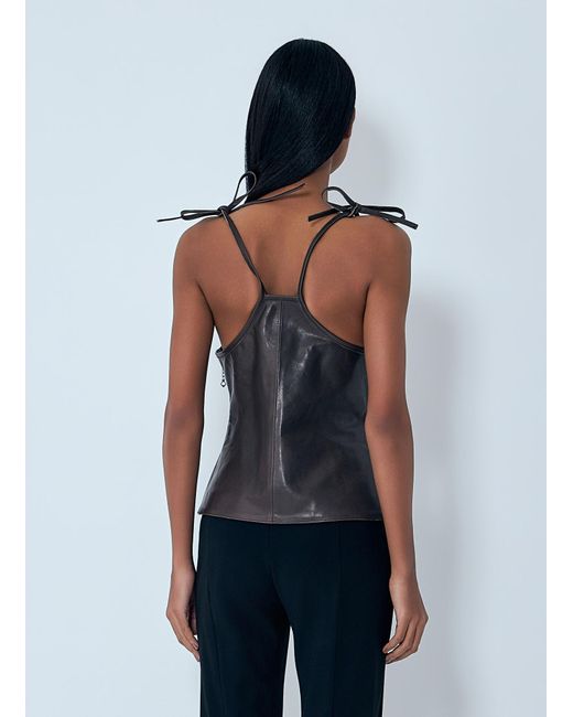 Our Legacy Blue String Leather Tank Top