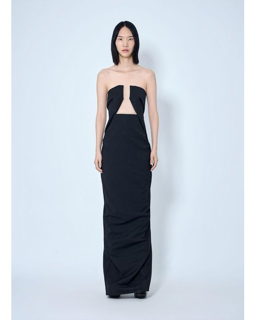 Rick Owens Blue Prong Gown