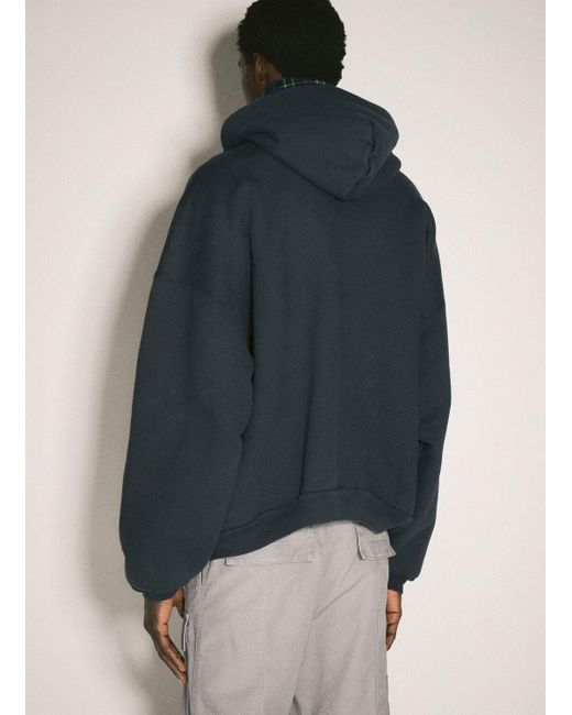 Balenciaga Unity Sports Icon Scarf Hooded Sweatshirt in Blue