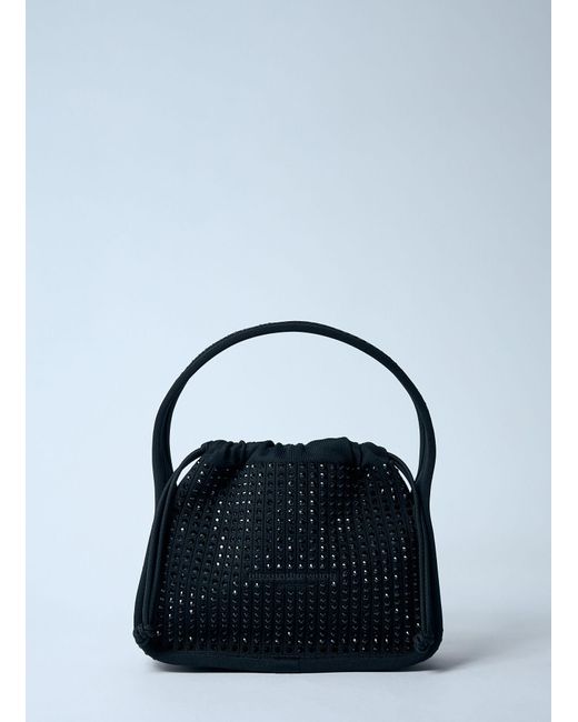 Alexander Wang Blue Small Ryan Rhinestone Handbag