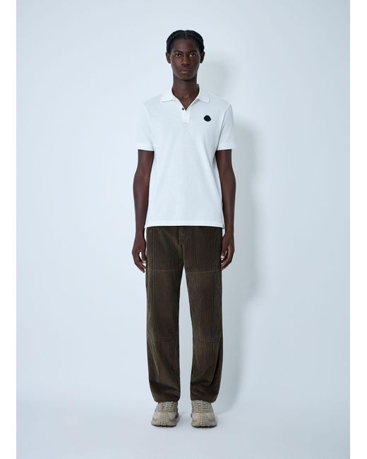 Moncler Black Logo Motif Pants for men