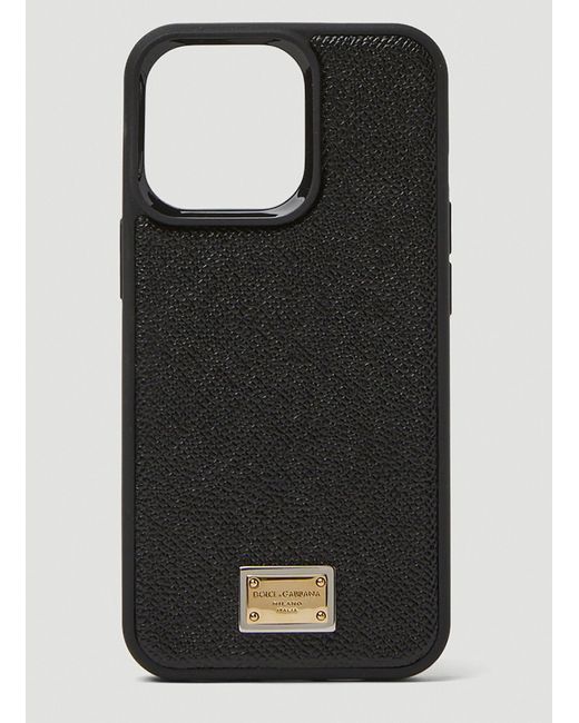 Dolce & Gabbana Logo Plaque Iphone 13 Pro Phone Case in Black