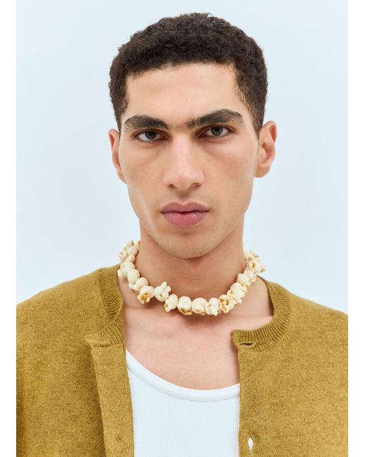 Acne Multicolor Popcorn Necklace for men