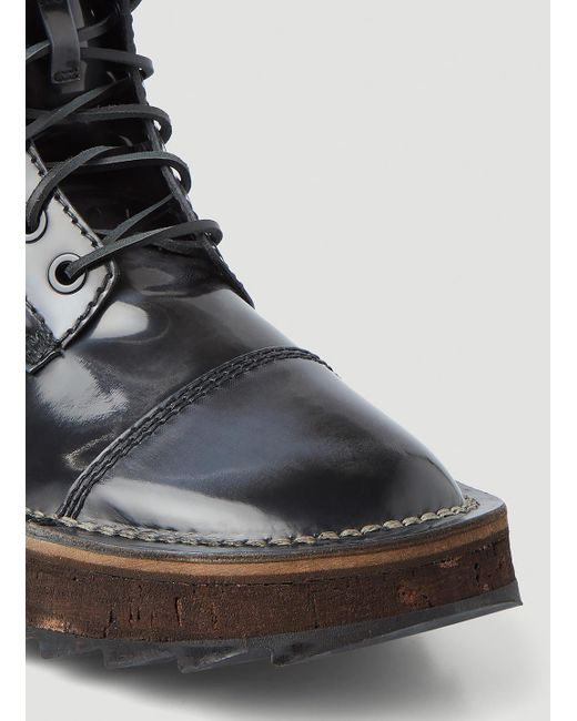 Acne Studios Track Sole Boots in Black for Men | Lyst