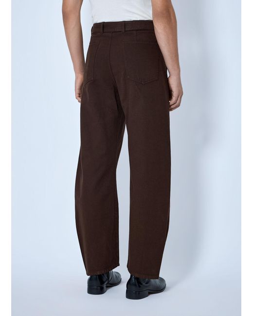 Lemaire Brown Twisted Belted Pants