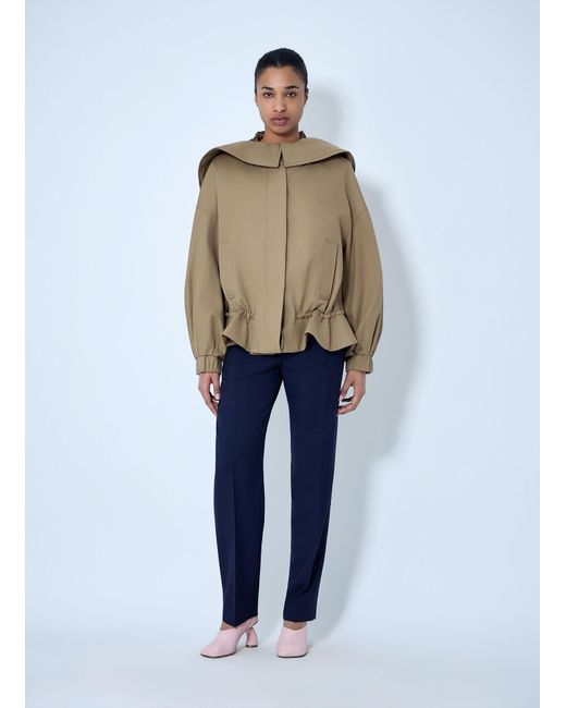 Dries Van Noten Natural Structured Collar Jacket