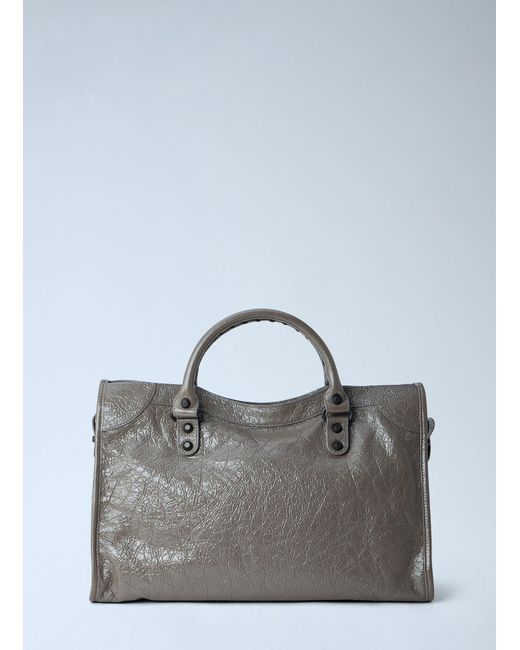 Balenciaga Gray Le City Bag Medium