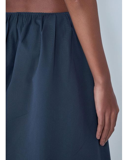 Miu Miu Blue Elasticated Waist A-Line Skirt