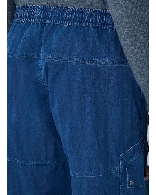 Stone Island Blue Elasticated Waistband Jeans for men