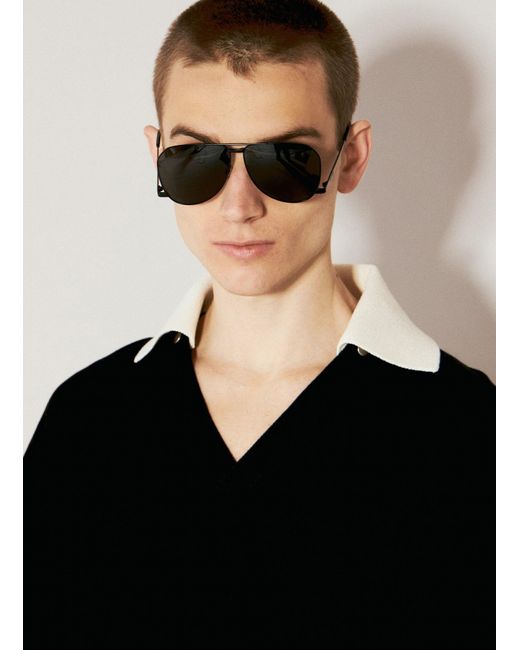 Saint Laurent Black Sl 690 Sunglasses for men