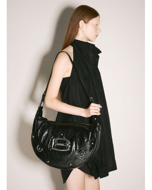 Balenciaga Black Essex Hobo Shoulder Bag