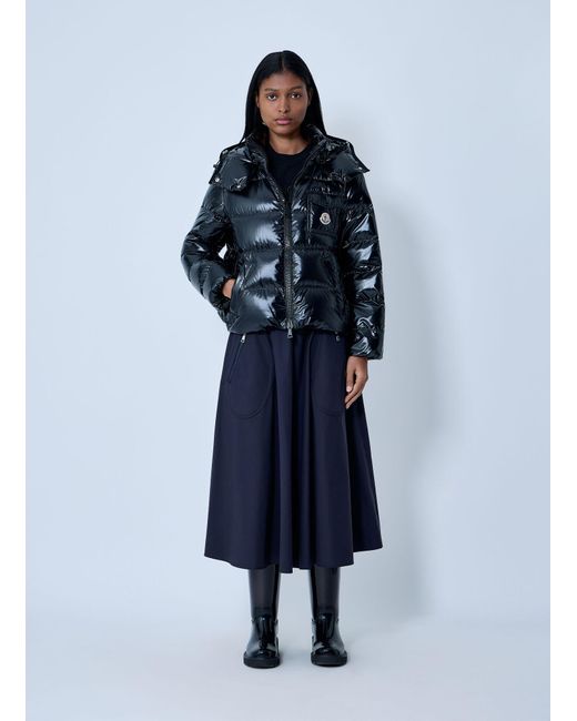 Moncler Blue Andro Short Down Jacket
