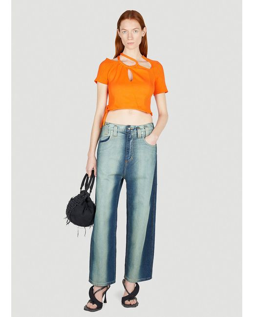 OTTOLINGER Orange Loop Top