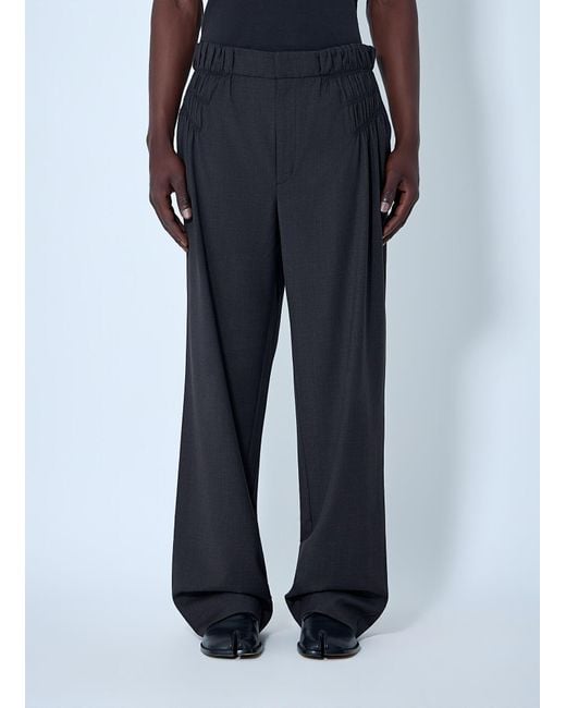 Kiko Kostadinov Blue Elasticated Waist Tailored Trousers for men
